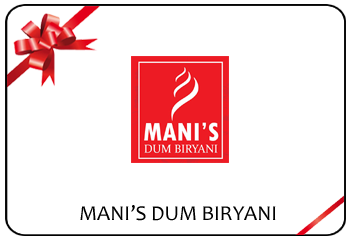 Mani's Dum Biryani E-Voucher